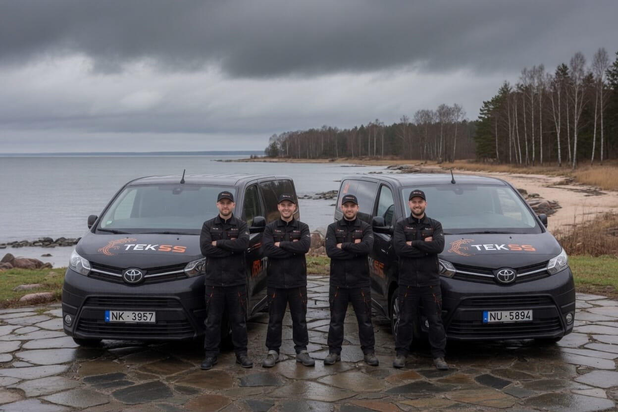 TEKSS drošības sistēmu instalācijas kadrs objektā