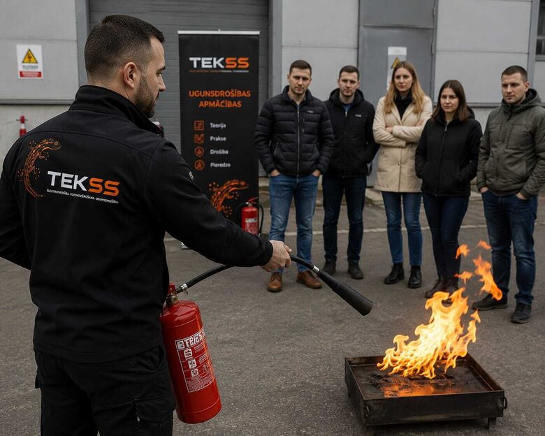 Darbinieku apmācība ugunsdrošības noteikumos — SIA TEKSS
