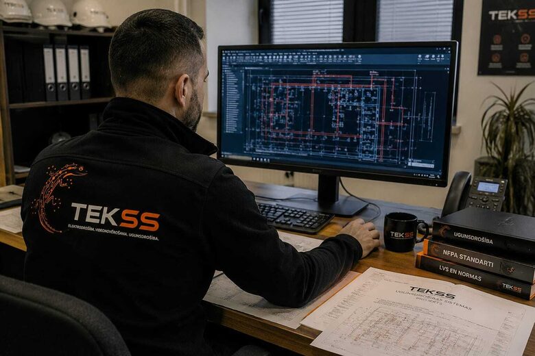 Ugunsdrošības sistēmu projektēšana — SIA TEKSS
